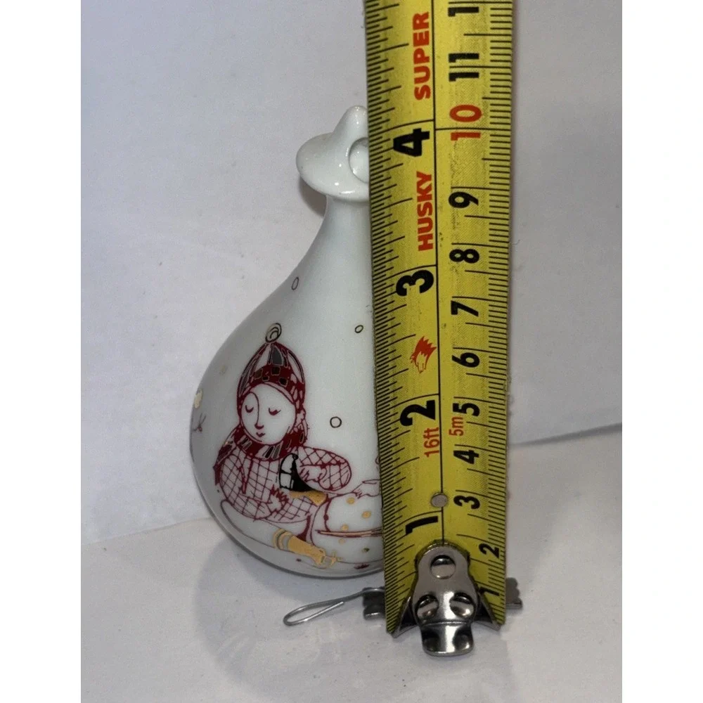 Bjørn Wiinblad Rosenthal Porcelain Teardrop Ornament Whimsical Figural Design